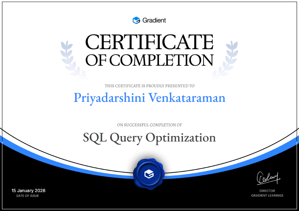 Certificate of Participation