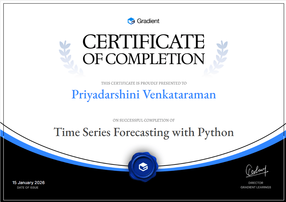Certificate of Participation