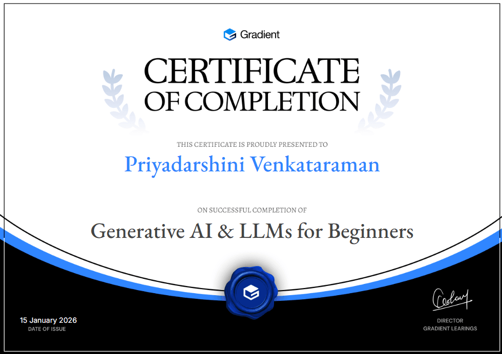 Certificate of Participation