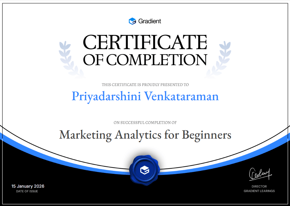 Certificate of Participation