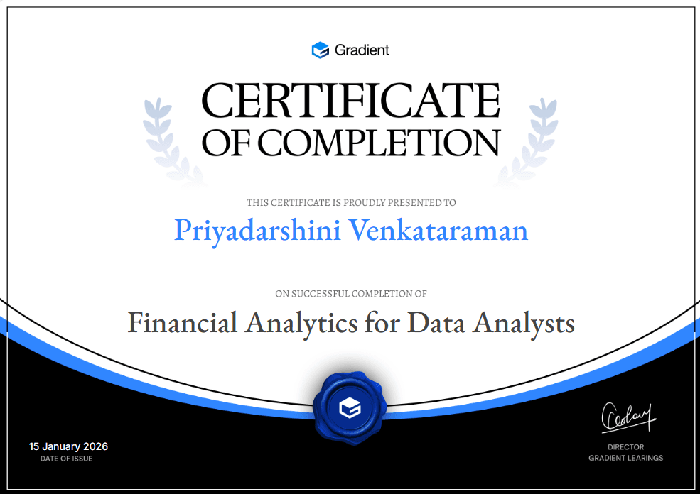 Certificate of Participation